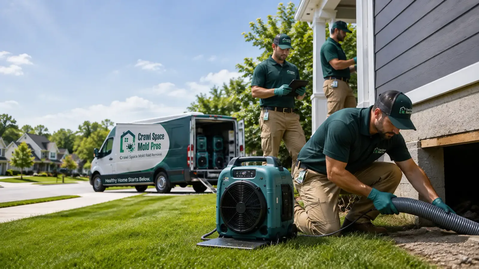 Crawl Space Mold Removal in Hillsboro, WI